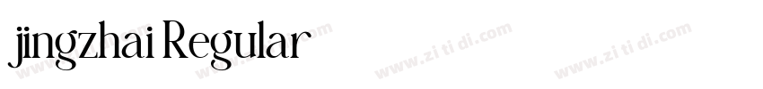 jingzhai Regular字体转换